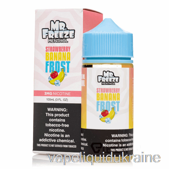 Vape Liquid Ukraine Strawberry Banana Frost - Mr Freeze - 100mL 3mg